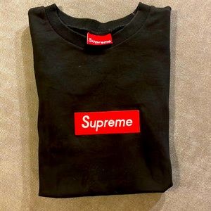 Supreme t-shirt, short sleeve, black, size L.